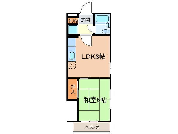 フロ－レンス北新宿の物件間取画像